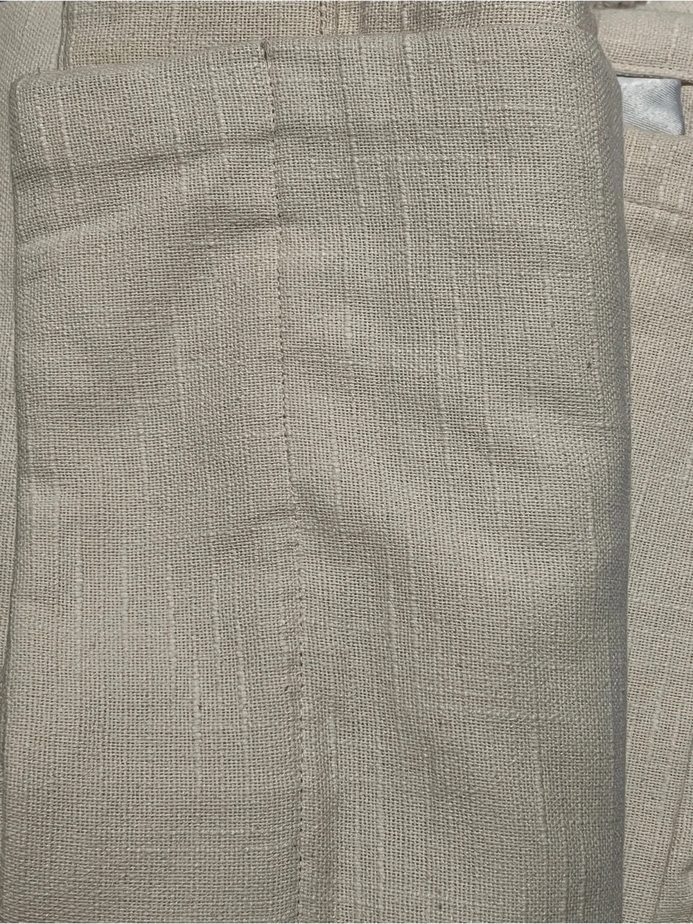 Quince Cotton Slub Room Darkening Panel in Natural